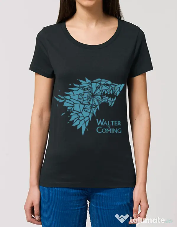 Tricou STANLEY STELLA dama Walter is coming Negru