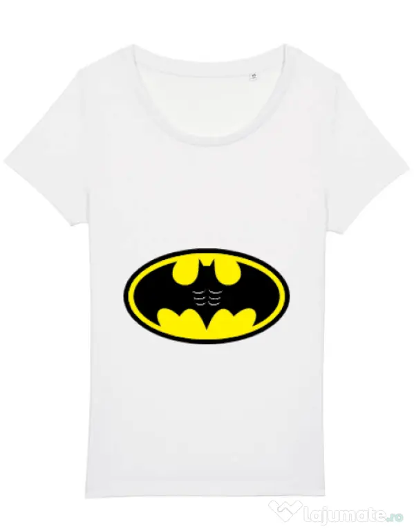 Tricou STANLEY STELLA dama Six pack Batman Alb