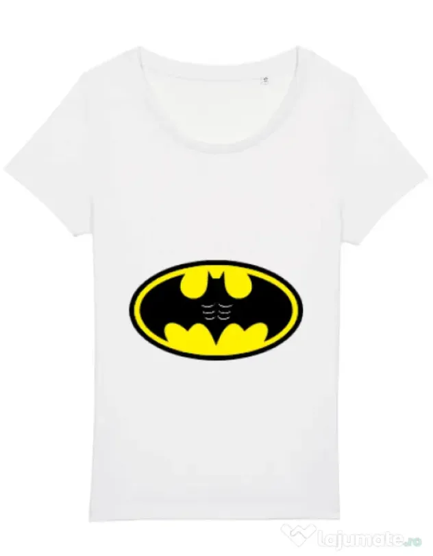 Tricou STANLEY STELLA dama Six pack Batman Alb