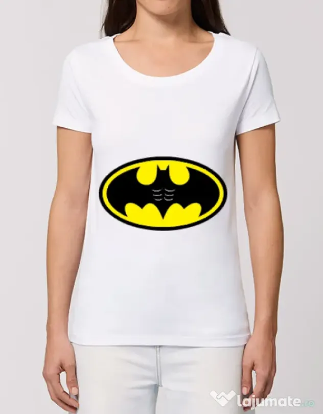 Tricou STANLEY STELLA dama Six pack Batman Alb