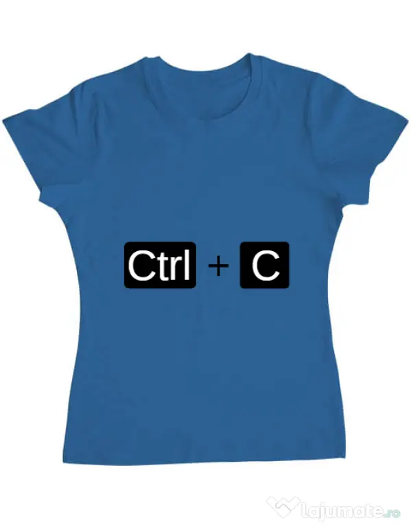 Tricou ADLER dama Ctrl Copy Albastru azuriu