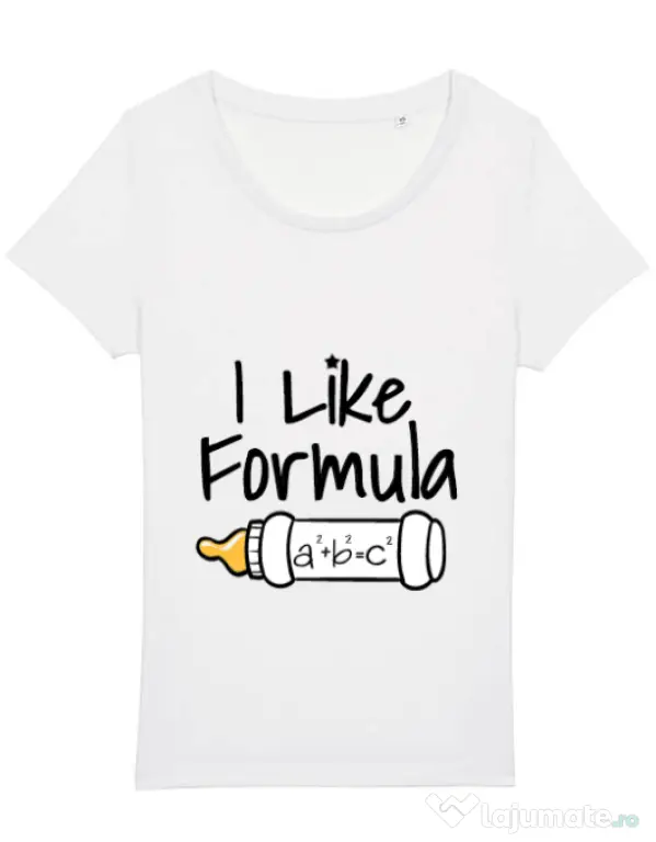 Tricou STANLEY STELLA dama I like formula Alb