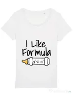 Tricou STANLEY STELLA dama I like formula Alb