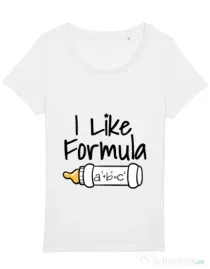 Tricou STANLEY STELLA dama I like formula Alb
