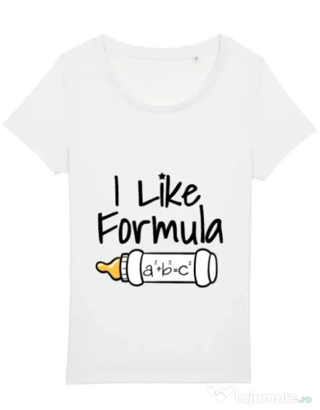 Tricou STANLEY STELLA dama I like formula Alb