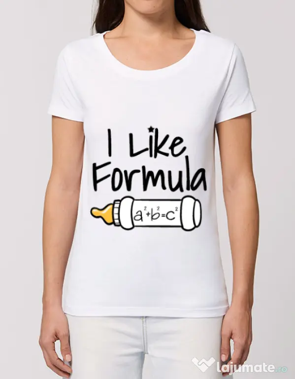 Tricou STANLEY STELLA dama I like formula Alb