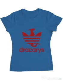 Tricou ADLER dama Dracarys Albastru azuriu