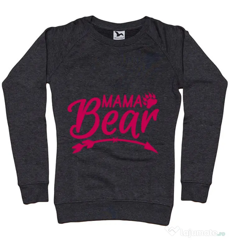 Bluza ADLER dama Mama bear Negru melanj