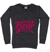 Bluza ADLER dama Mama bear Negru melanj