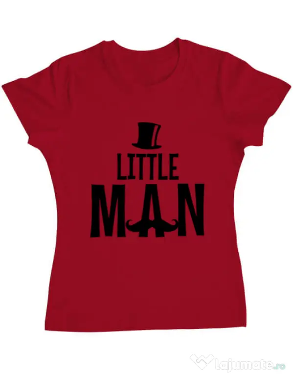 Tricou ADLER dama Little man Rosu