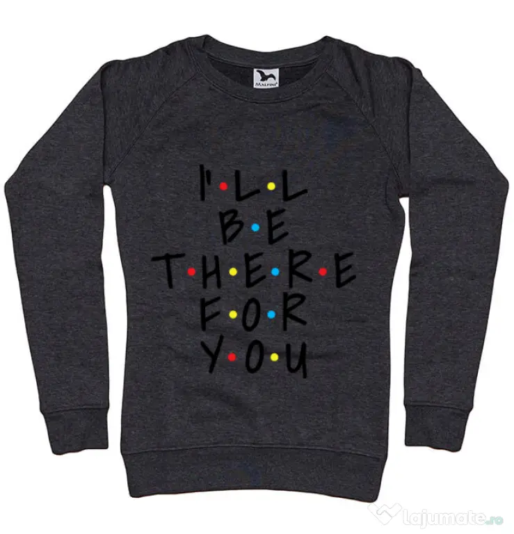 Bluza ADLER dama There for you Negru melanj