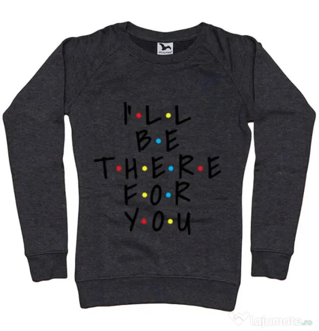 Bluza ADLER dama There for you Negru melanj