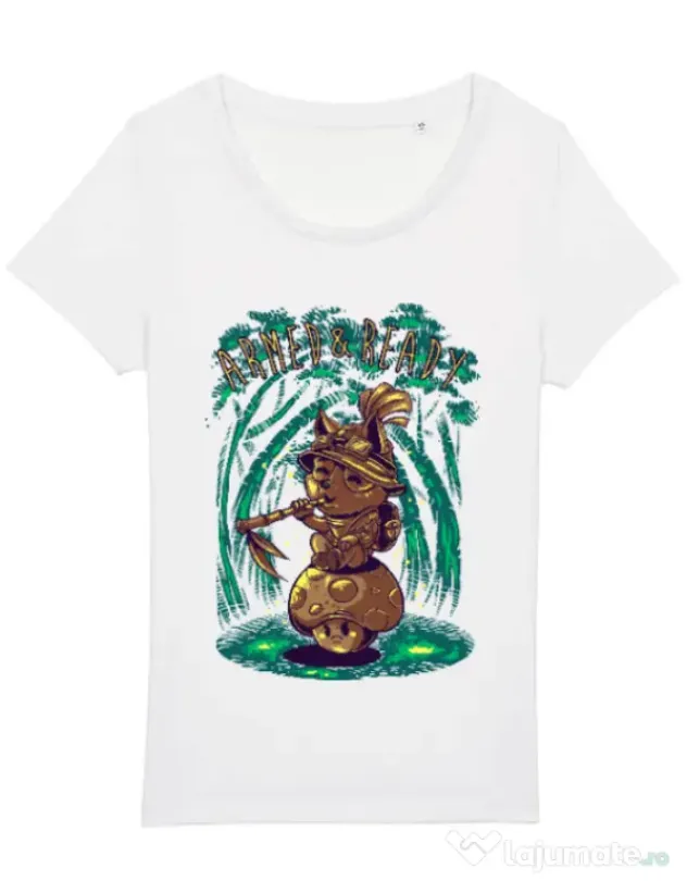 Tricou STANLEY STELLA dama Armed and ready Alb