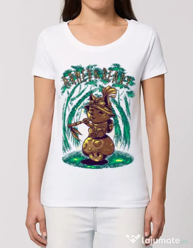 Tricou STANLEY STELLA dama Armed and ready Alb