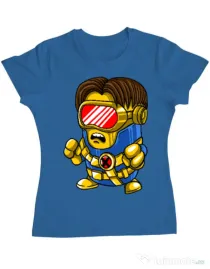 Tricou ADLER dama Cyclops minion Albastru azuriu