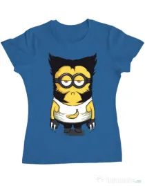 Tricou ADLER dama Wolve minion Albastru azuriu