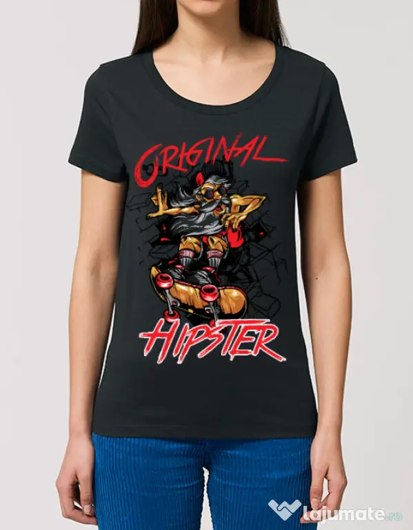 Tricou STANLEY STELLA dama Original hipster Negru