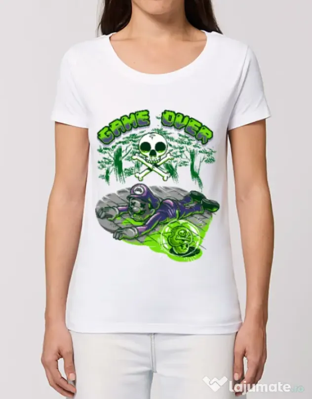 Tricou STANLEY STELLA dama Poisonous mushroom Alb