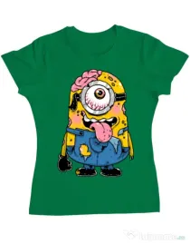 Tricou ADLER dama Zombie minion Verde mediu
