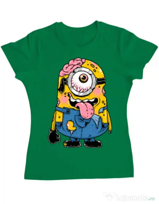 Tricou ADLER dama Zombie minion Verde mediu