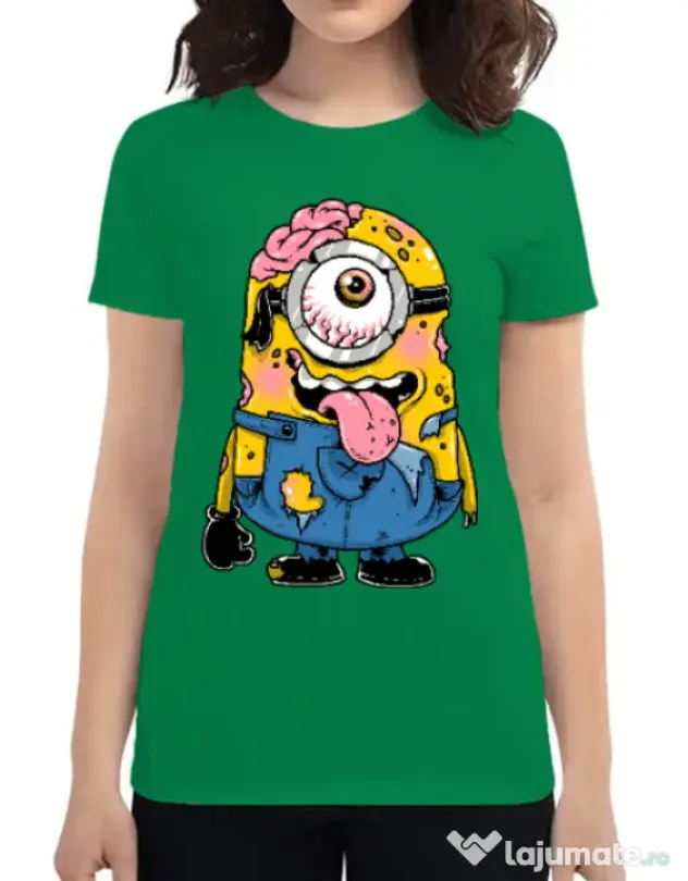 Tricou ADLER dama Zombie minion Verde mediu