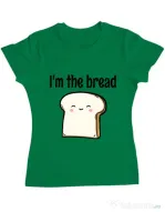 Tricou ADLER dama I am the bread Verde mediu