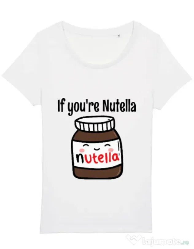Tricou STANLEY STELLA dama If you are nutella Alb
