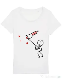 Tricou STANLEY STELLA dama Catching love 1 Alb