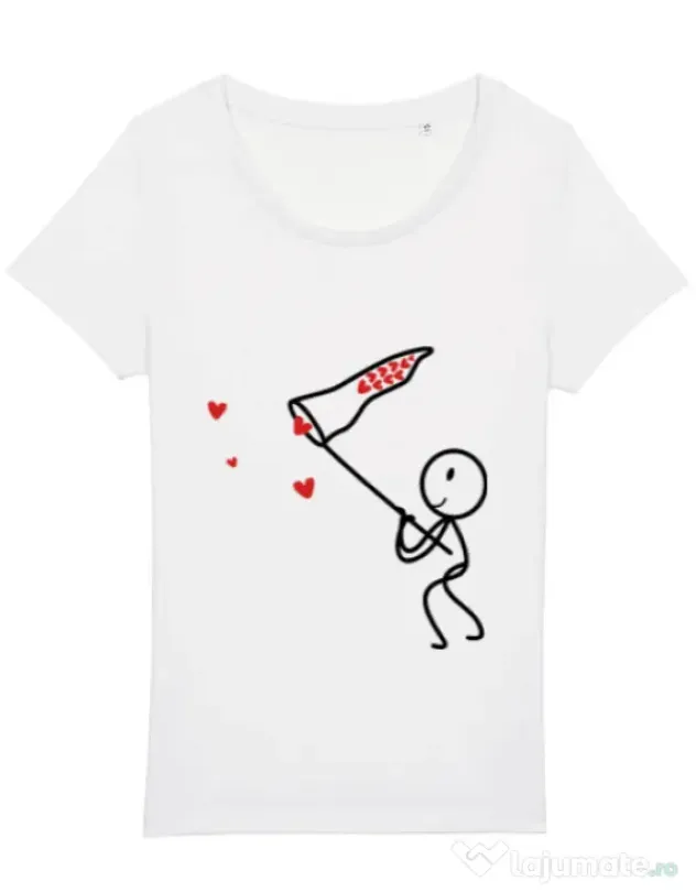 Tricou STANLEY STELLA dama Catching love 1 Alb