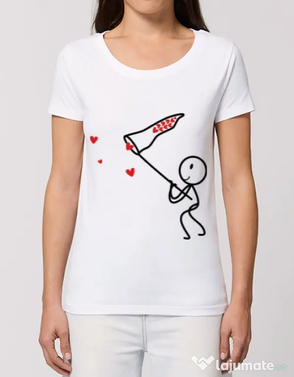 Tricou STANLEY STELLA dama Catching love 1 Alb
