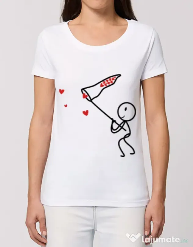 Tricou STANLEY STELLA dama Catching love 1 Alb