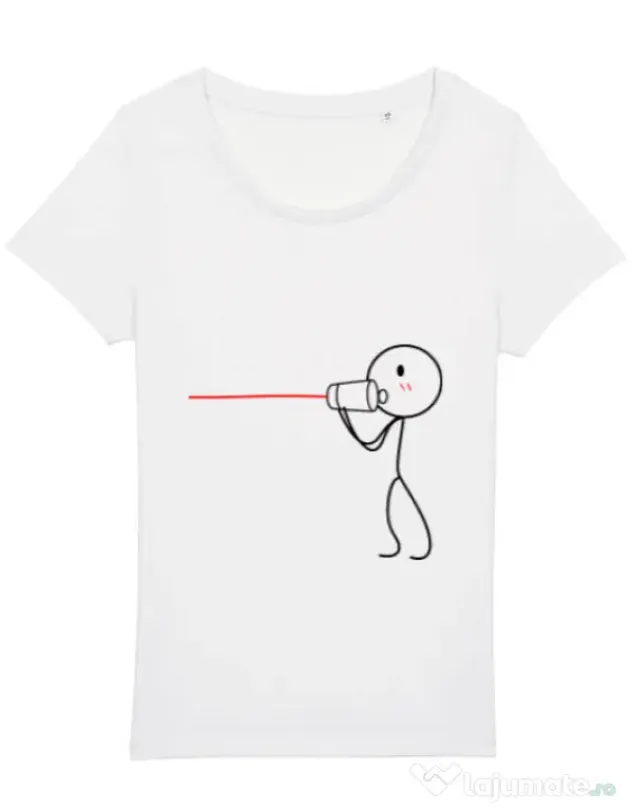 Tricou STANLEY STELLA dama Cuvinte de dragoste 1 Alb