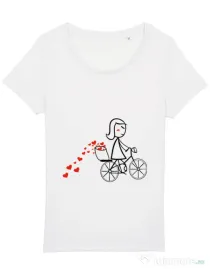 Tricou STANLEY STELLA dama Dovezi de dragoste 1 Alb