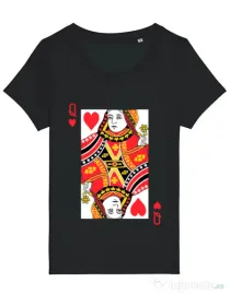 Tricou STANLEY STELLA dama Queen of hearts Negru