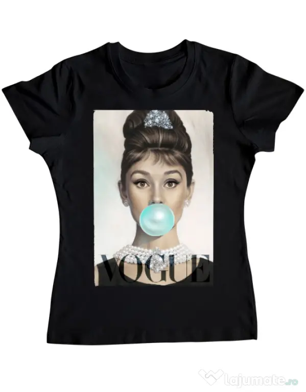 Tricou ADLER dama Audrey Negru