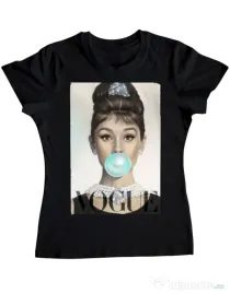 Tricou ADLER dama Audrey Negru