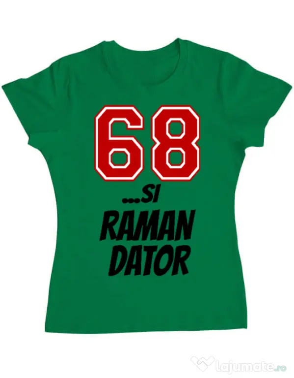 Tricou ADLER dama 68 si raman dator Verde mediu