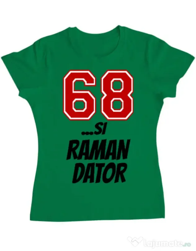 Tricou ADLER dama 68 si raman dator Verde mediu