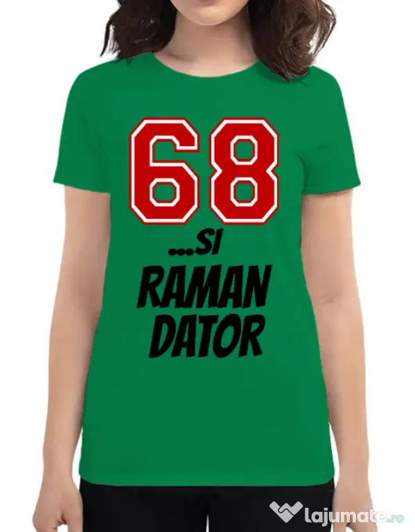Tricou ADLER dama 68 si raman dator Verde mediu