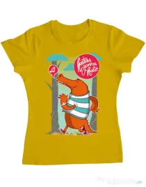 Tricou ADLER dama Haters gonna hate Galben