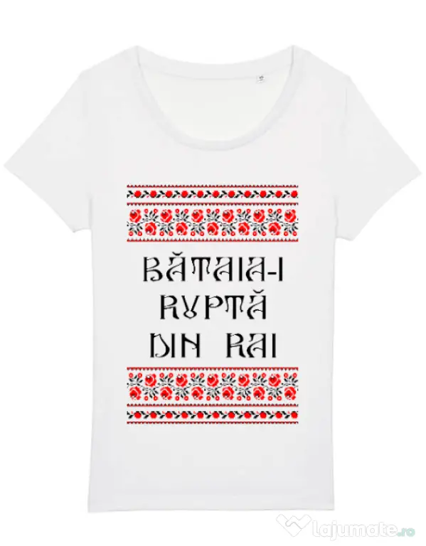 Tricou STANLEY STELLA dama Bataia e rupta din rai Alb