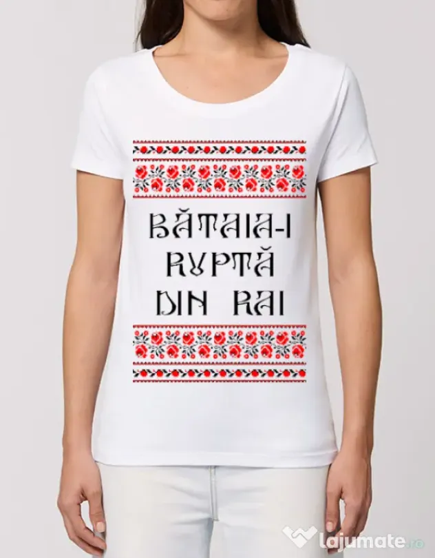 Tricou STANLEY STELLA dama Bataia e rupta din rai Alb