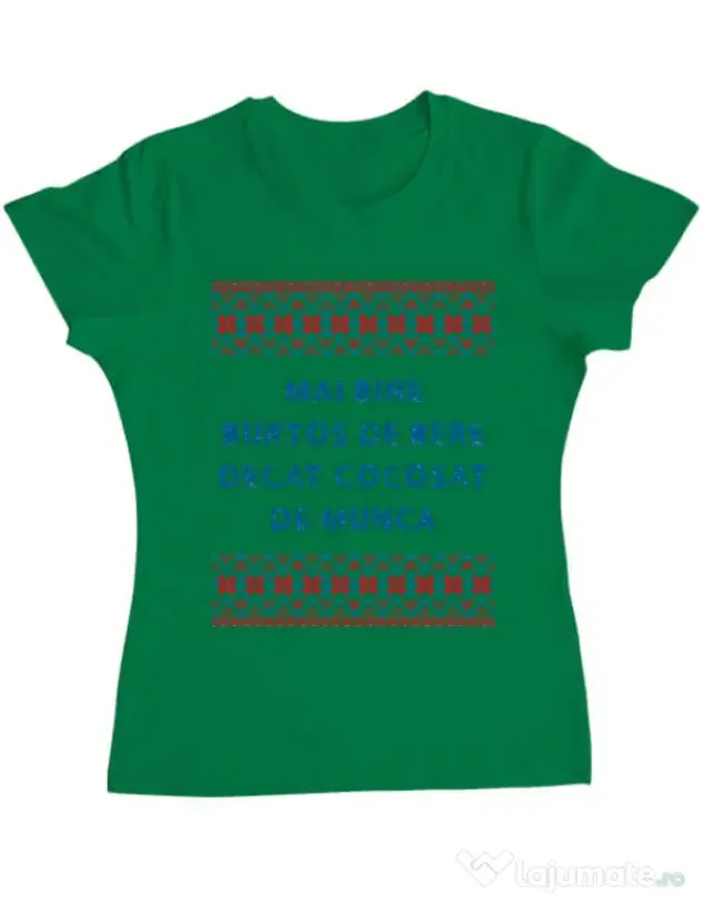 Tricou ADLER dama Burtos de bere Verde mediu