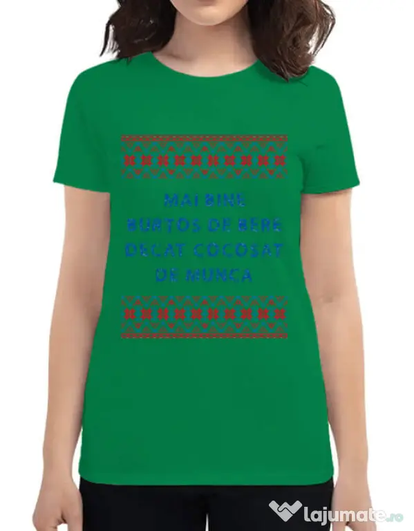 Tricou ADLER dama Burtos de bere Verde mediu