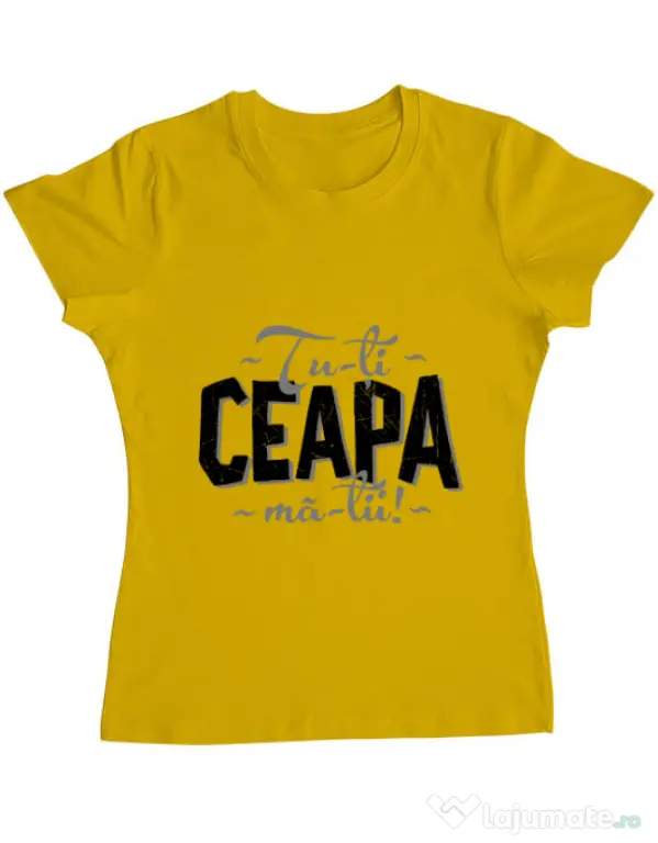 Tricou ADLER dama Ceapa ma-tii Galben