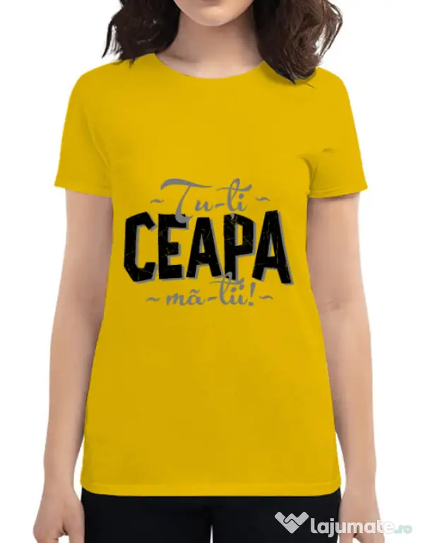 Tricou ADLER dama Ceapa ma-tii Galben
