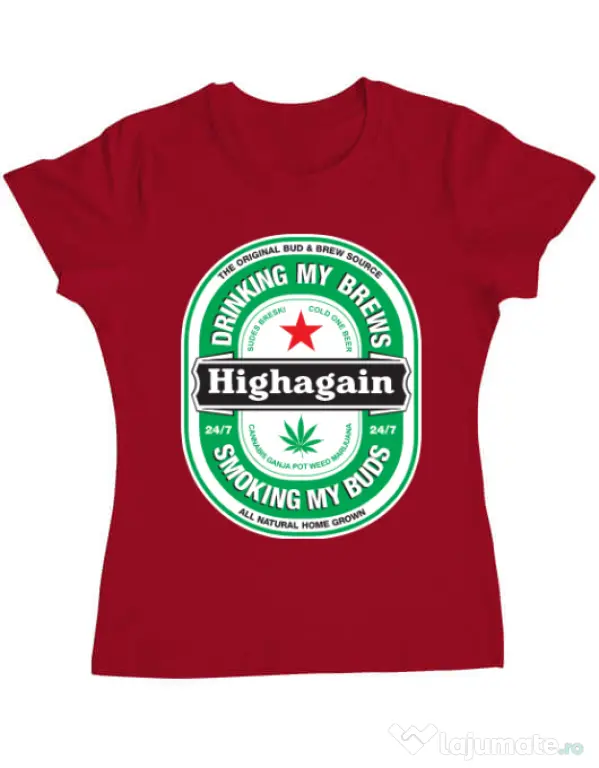 Tricou ADLER dama Highagain Rosu