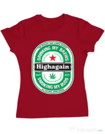 Tricou ADLER dama Highagain Rosu