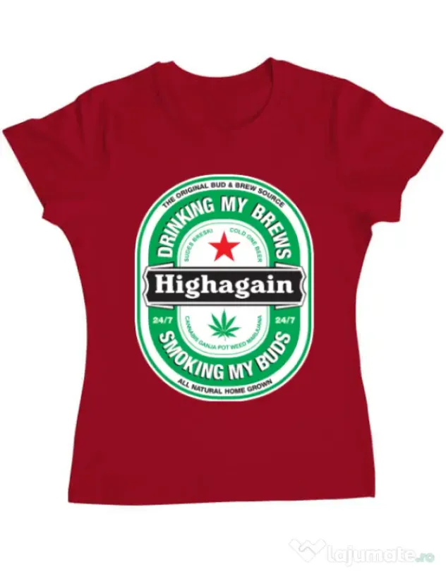 Tricou ADLER dama Highagain Rosu