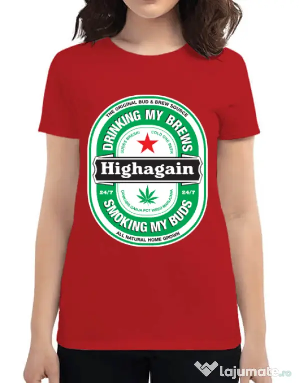 Tricou ADLER dama Highagain Rosu